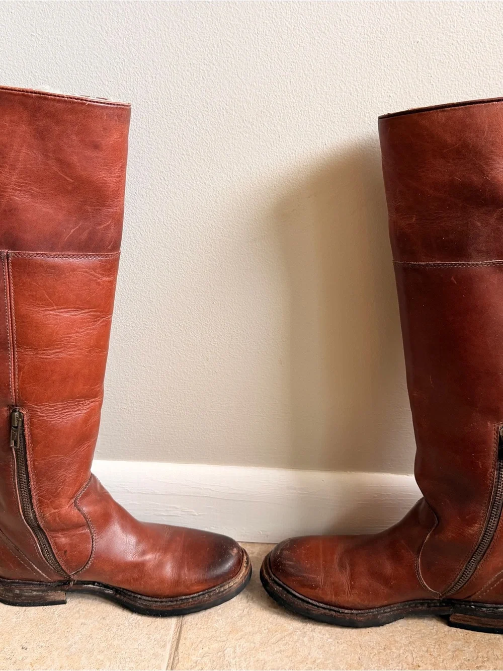 Women’s Victoria Shearling Tall Frye boots - Brown